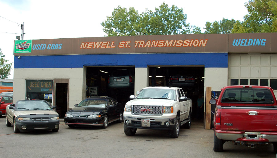 In Front of Newell Street Transmission: Vehicle Repairs & Auto Sales on Newell Street in Pittsfield MA